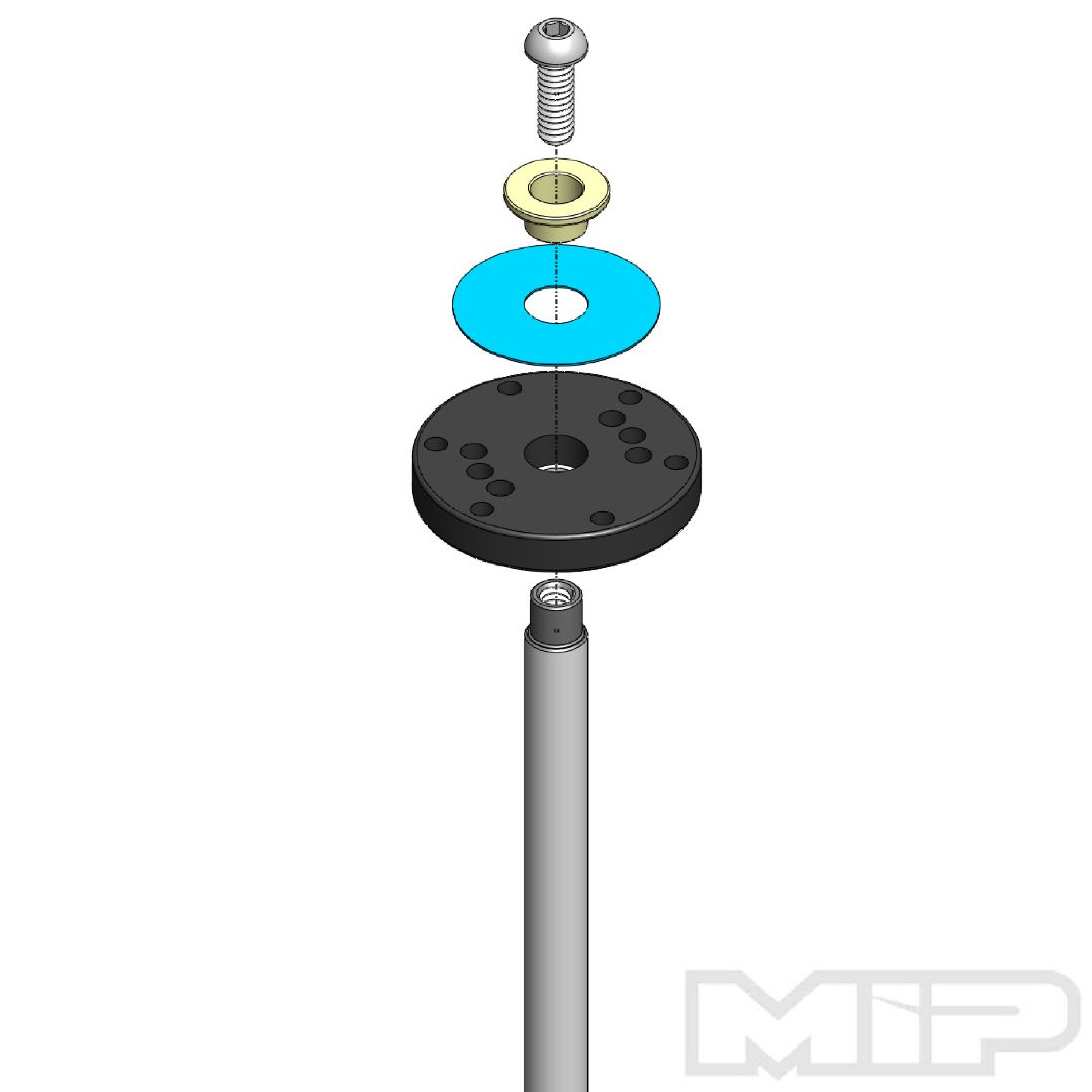 MIP Bypass1 Pistons, 6-Hole Set, 16mm, TLR 1/8th