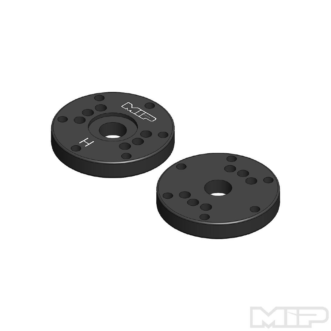 MIP Bypass1 Hi-Flow Pistons, 6-Hole x 1.3mm, 1/8th Scale (2) - Click Image to Close