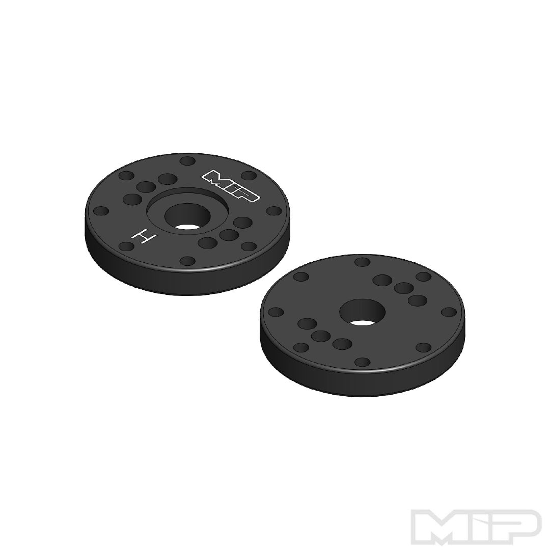 MIP Bypass1 Hi-Flow Pistons, 8-Hole x 1.2mm, 1/8th Scale (2) - Click Image to Close