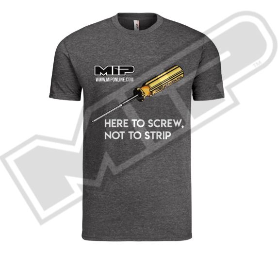 MIP Shirt, Grey with Wrench Printing, Large MIP Shirt, Grey with Wrench Printing, Large