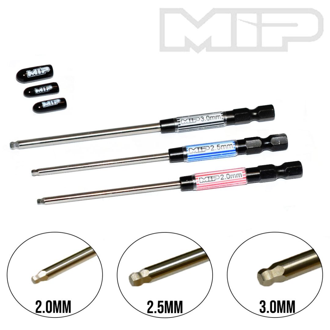 MIP Speed Tip Ball Hex Driver Wrench Set, Metric (3),2.0mm, 2.5mm, & 3.0mm