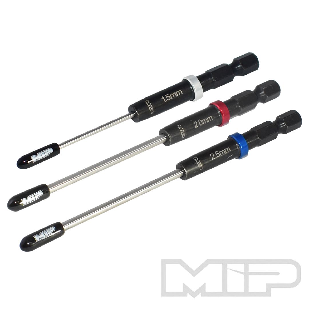 MIP Speed Tip™ Hex Driver Wrench Set Gen 2, Metric (3),1.5mm, 2.0mm, & 2.5mm