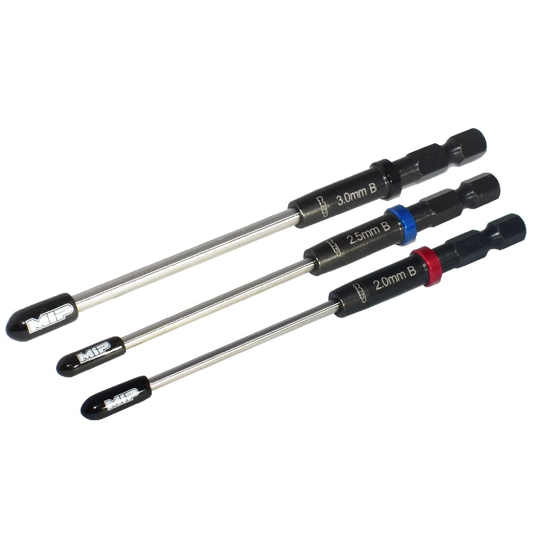 MIP Speed Tip™ Ball Hex Driver Wrench Set Gen 2, Metric (3),2.0mm, 2.5mm, & 3.0mm