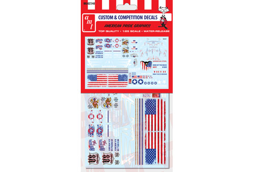 American Pride Graphics Custom Decals (Use with almost any 1/24 or 1/25 scale car model kits) 1/25 Decals