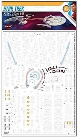 MKA Star Trek Aztec Decal Set (For Enterprise and Reliant Kits)