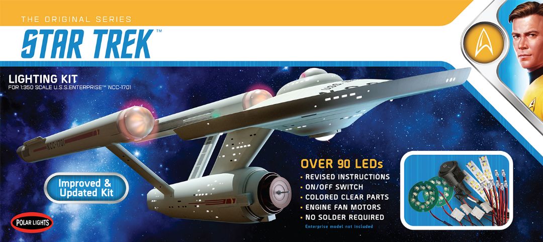 MKA 1/350 Star Trek: TOS U.S.S. Enterprise Light Kit - Click Image to Close