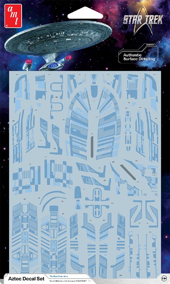 1/1400 Star Trek: The Next Generation U.S.S. Decal Set