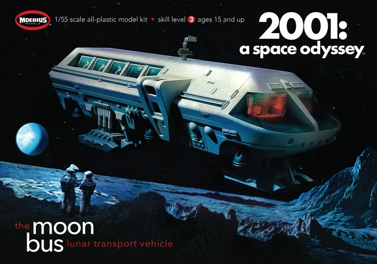 Moebius 2001 Moon Bus 1/50 Model Kit - Click Image to Close