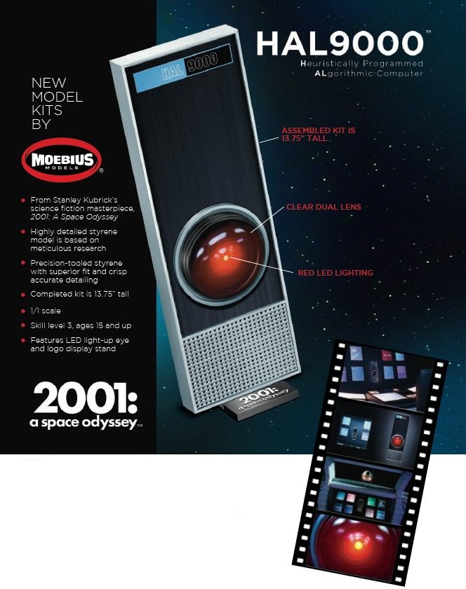 Moebius 2001 HAL9000 1/1 Model Kit (Level 3) - Click Image to Close