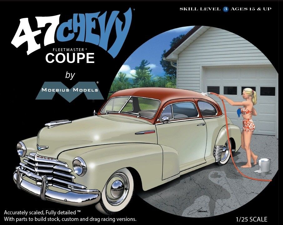 Moebius 1947 Chevrolet Fleemaster Coupe 1/25 Model Kit