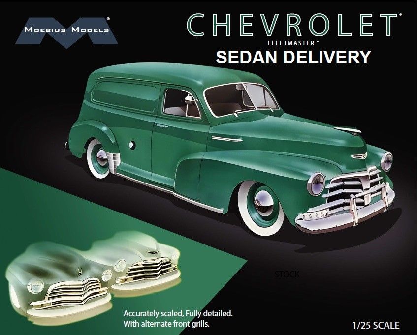 Moebius 1947 Chevrolet Fleetmaster Sedan Delivery 1/25 Model