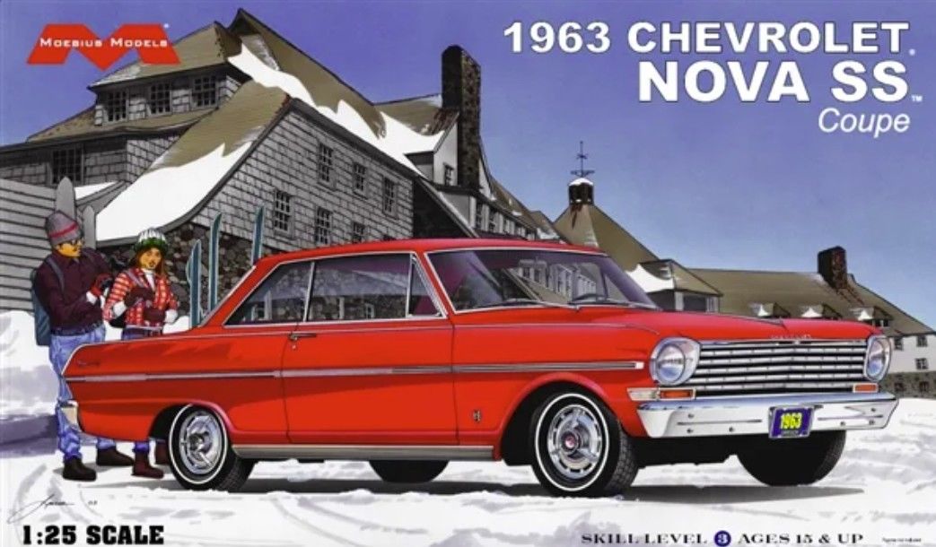 Moebius 1963 Chevy Nova SS Coupe 1/25th Scale