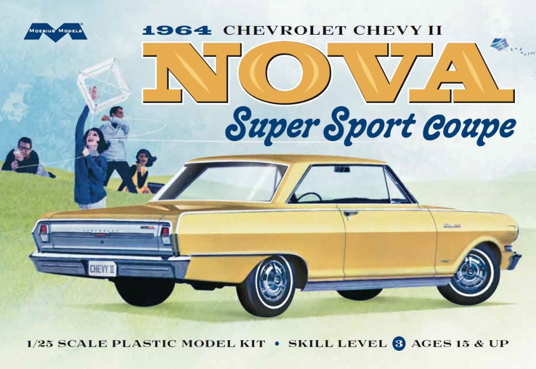 Moebius 1964 Chevy Nova Super Sport 1/25th Scale - Click Image to Close