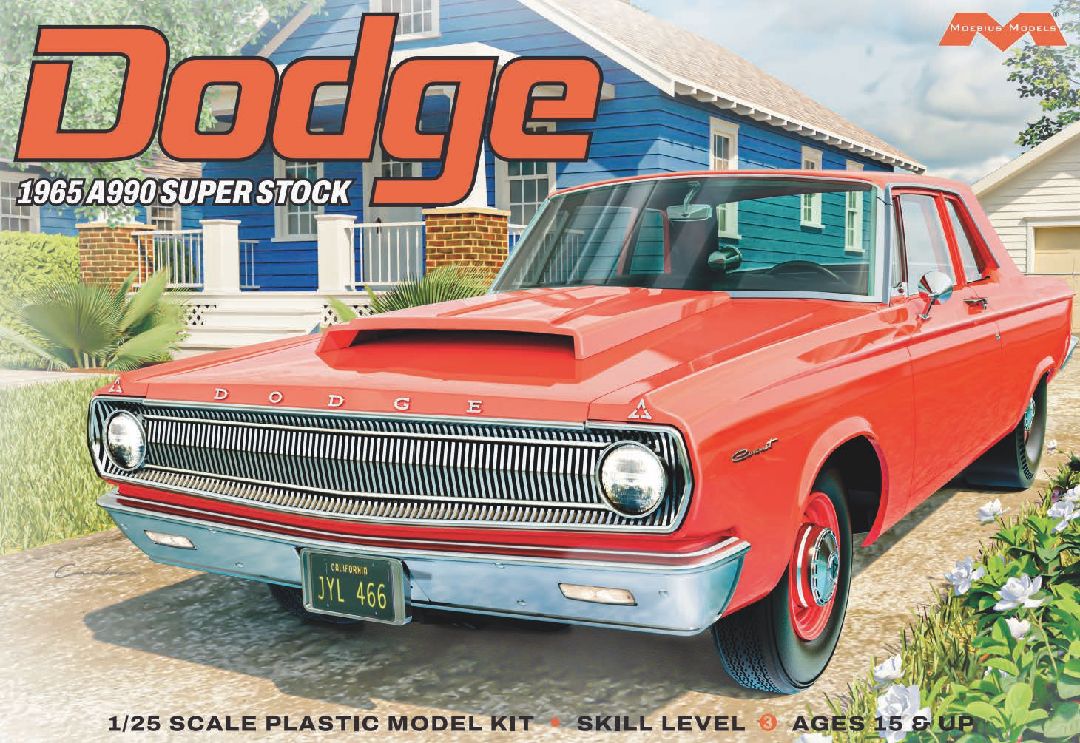 Moebius 1965 Dodge A990 Super Stock 1/25 Model Kit