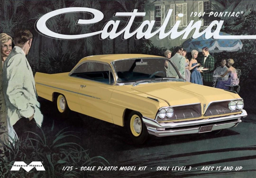 Moebius 1961 Pontiac Catalina 1/25 Model Kit - Click Image to Close