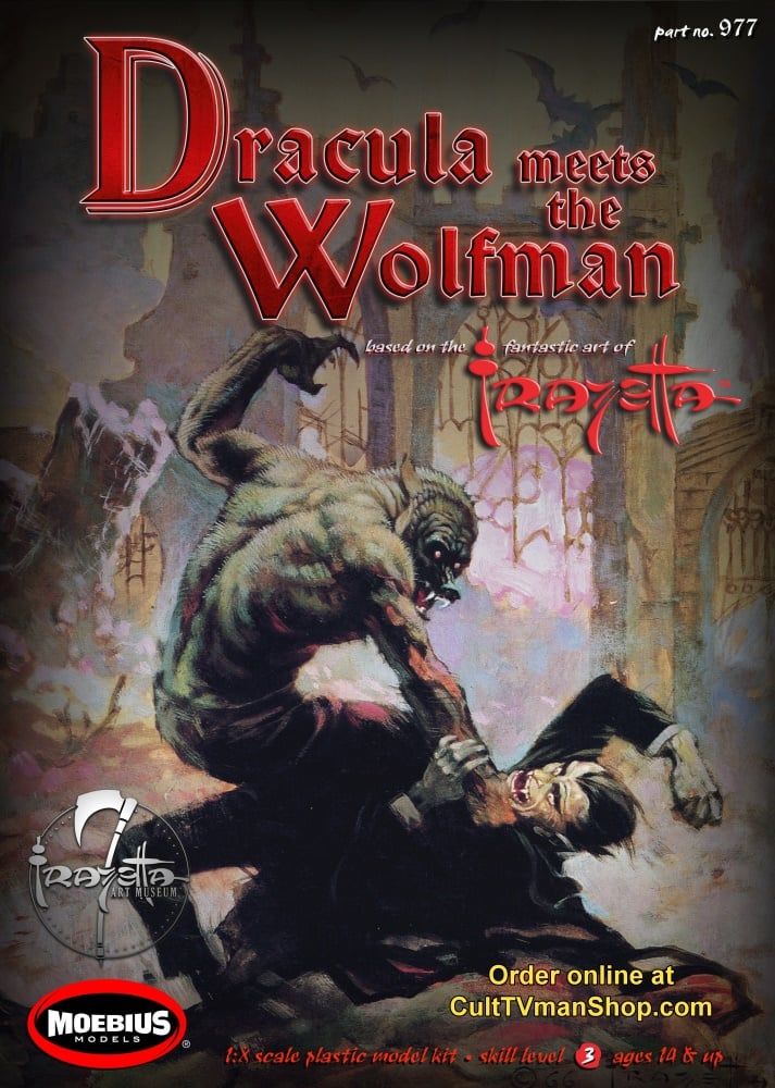 Moebius 1/8 Dracula Meets the Wolfman - Frazetta