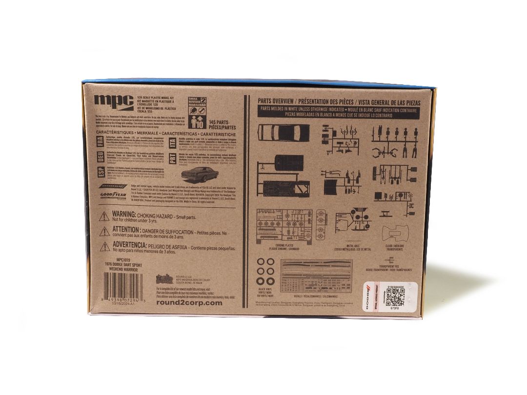 MPC 1976 Dodge Dart "Weekend Warrior" 1/25 Model Kit (Level 2)