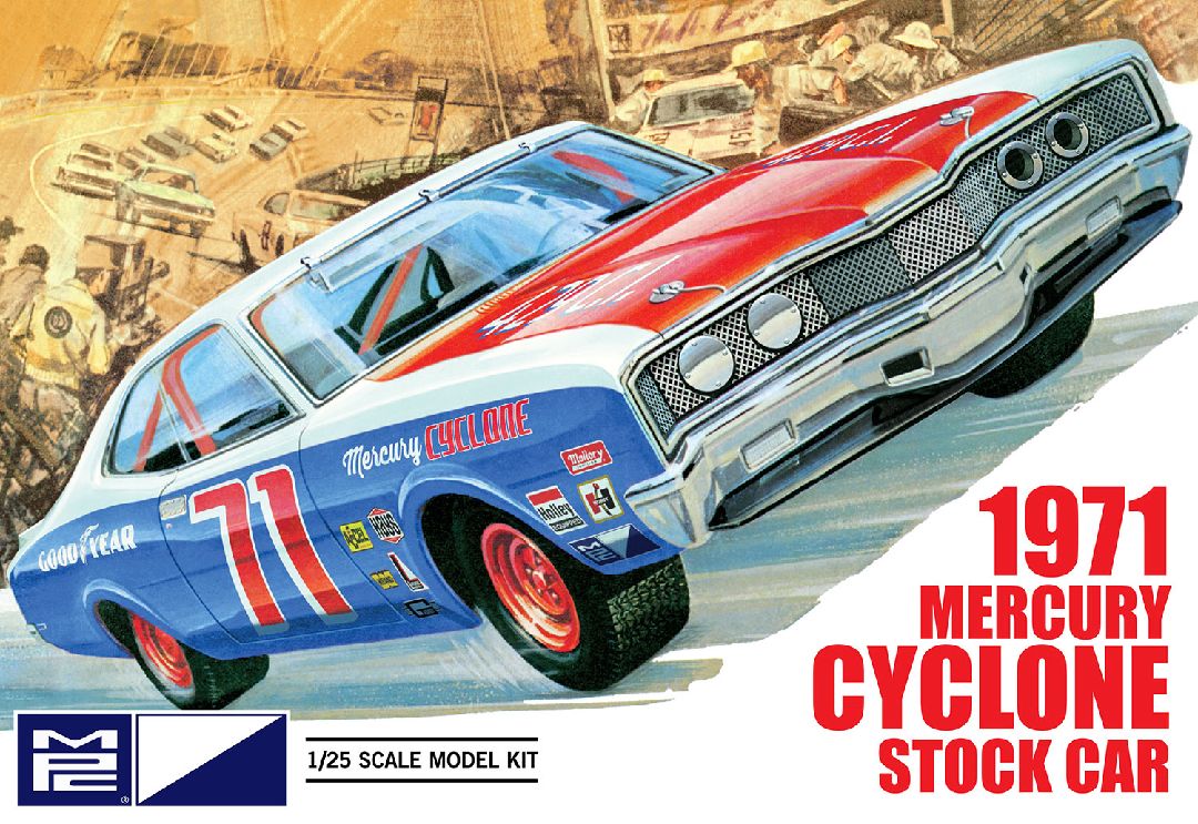 MPC 1/25 1971 Mercury Cyclone Stock Car Model Kit (Level 2)
