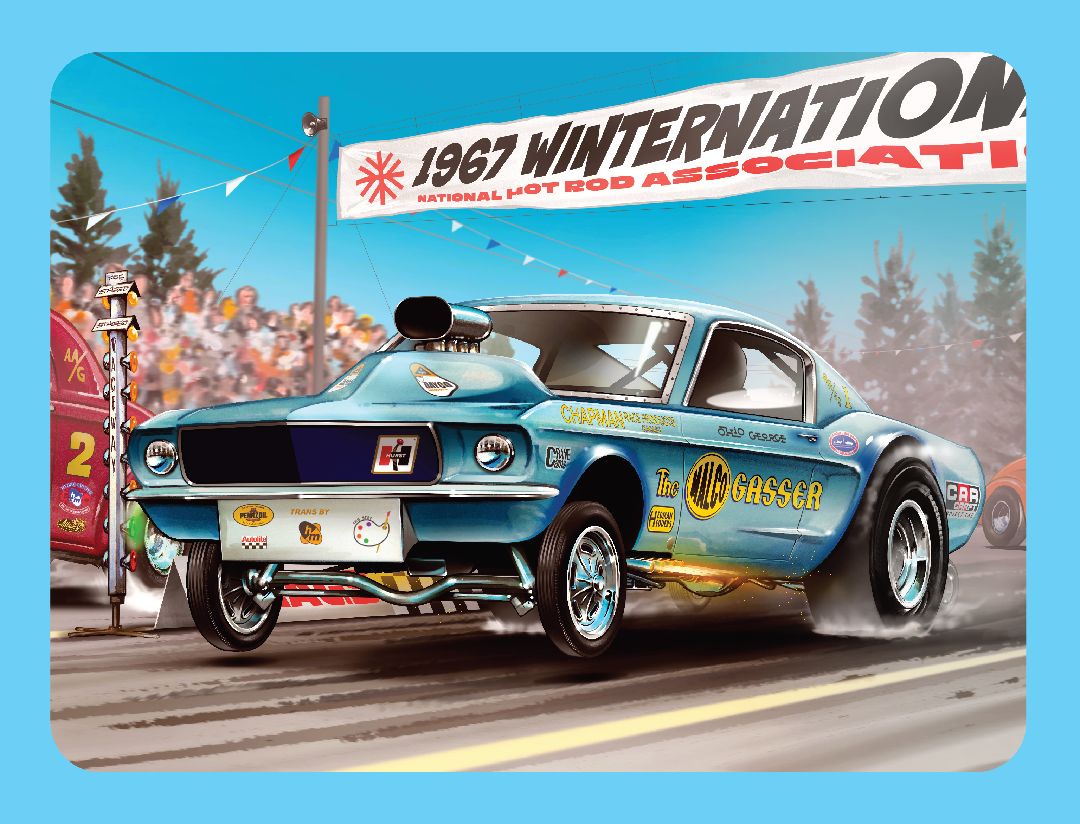 MPC 1/25 George Malco Gasser Mustang (Collectors Tin) (L 2)