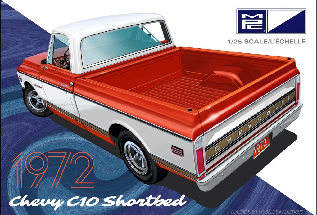 MPC 1972 Chevy Pickup Short Bed 1/25 Model Kit (Level 2)