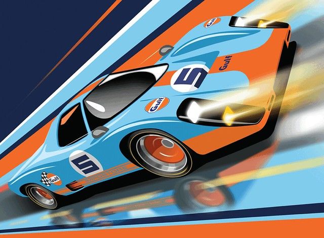 AMT Gulf Racing Inpostore Collector Tin