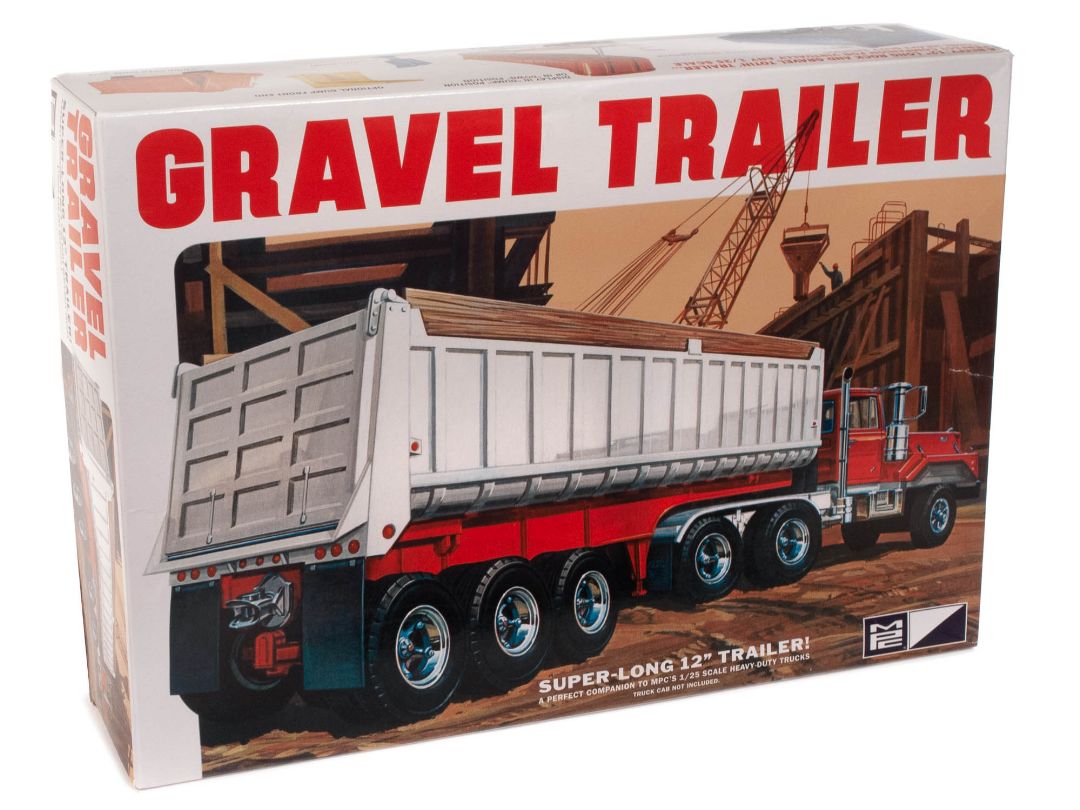 MPC Gravel Trailer Tri Axle 1/25 Model Kit (Level 3) - Click Image to Close
