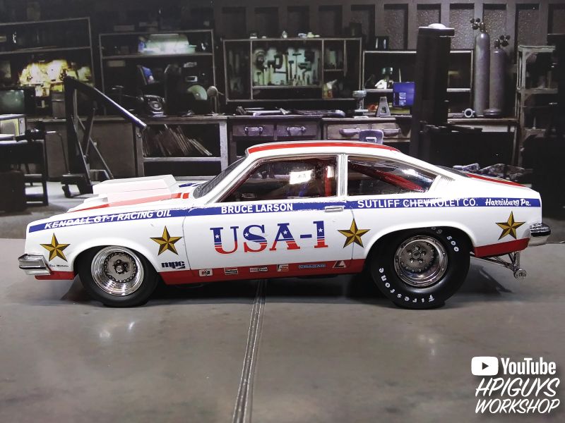 MPC Bruce Larson USA-1 Pro Stock Vega 1/25 Model Kit (Level 2) - Click Image to Close