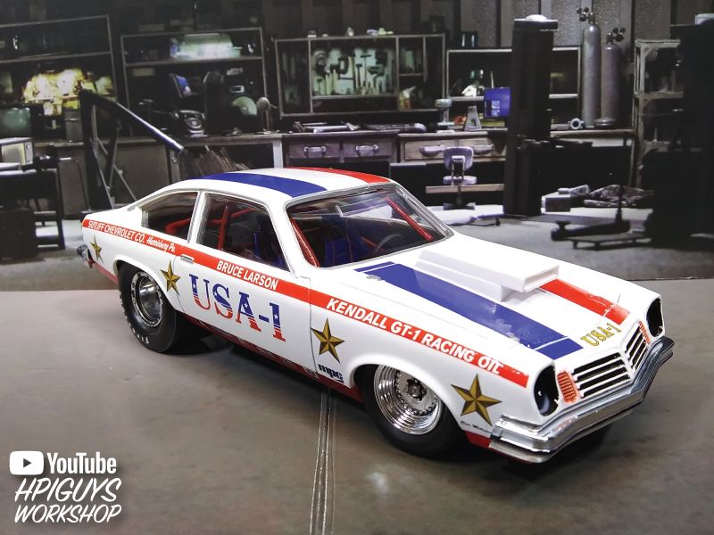 MPC Bruce Larson USA-1 Pro Stock Vega 1/25 Model Kit (Level 2)