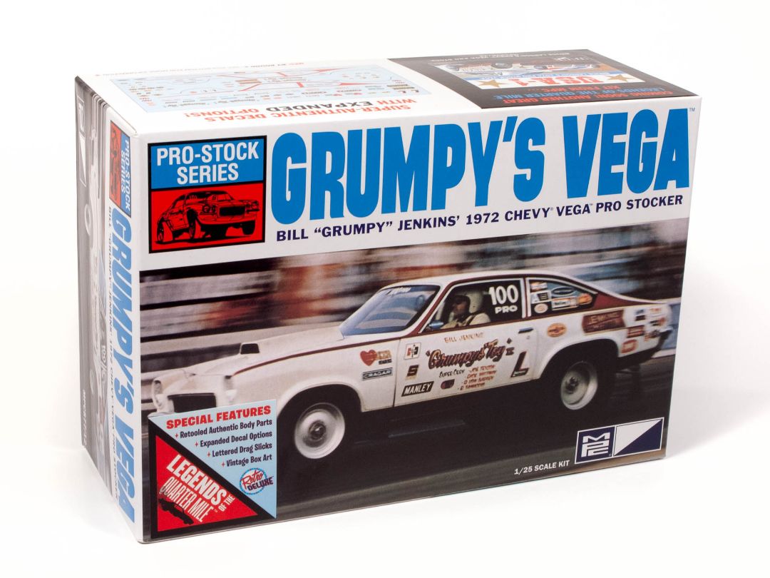 MPC 1972 Chevy Vega Pro Stock / Bill "Grumpy" Jenkins 1/25 Mode - Click Image to Close