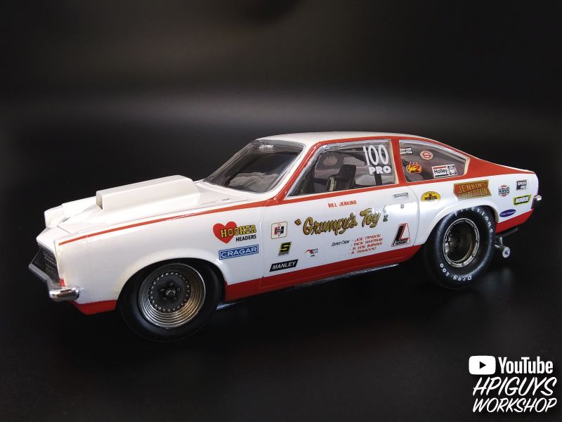 MPC 1972 Chevy Vega Pro Stock / Bill "Grumpy" Jenkins 1/25 Mode - Click Image to Close