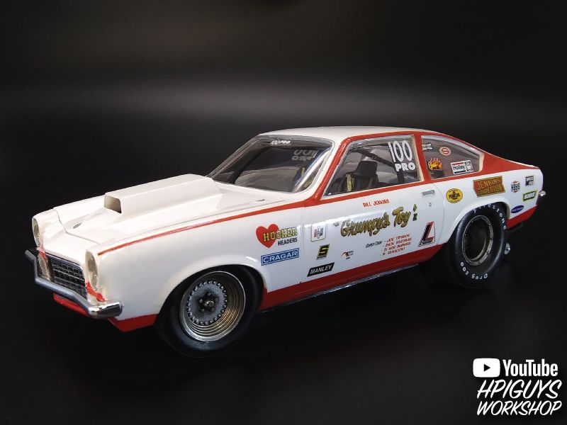 MPC 1972 Chevy Vega Pro Stock / Bill "Grumpy" Jenkins 1/25 Mode - Click Image to Close