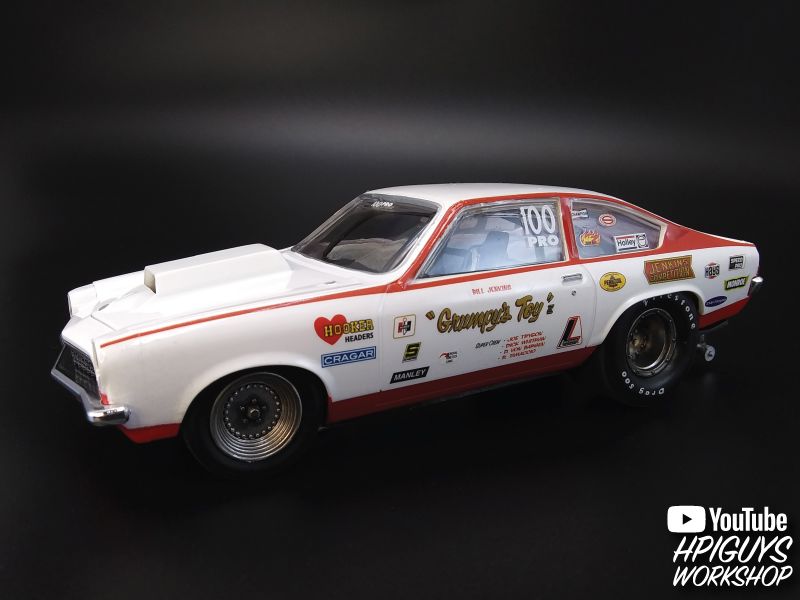 MPC 1972 Chevy Vega Pro Stock / Bill "Grumpy" Jenkins 1/25 Mode - Click Image to Close