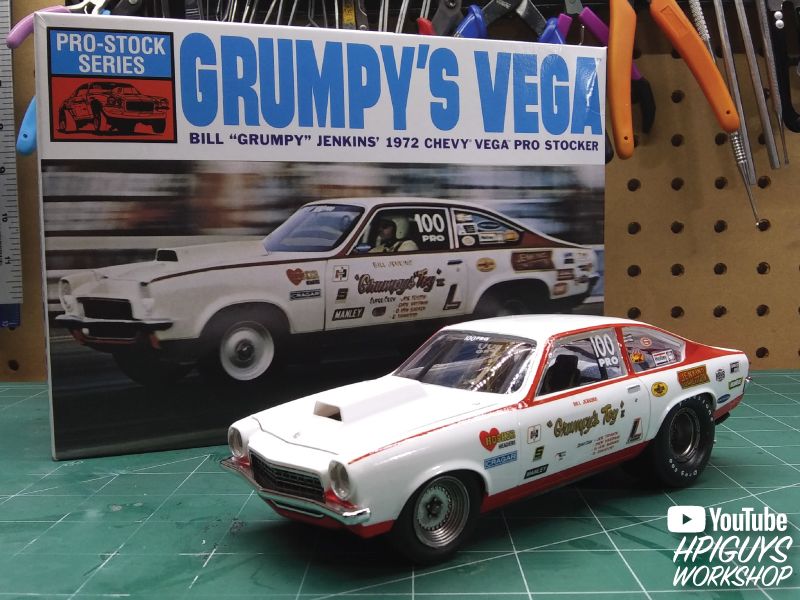 MPC 1972 Chevy Vega Pro Stock / Bill "Grumpy" Jenkins 1/25 Mode - Click Image to Close