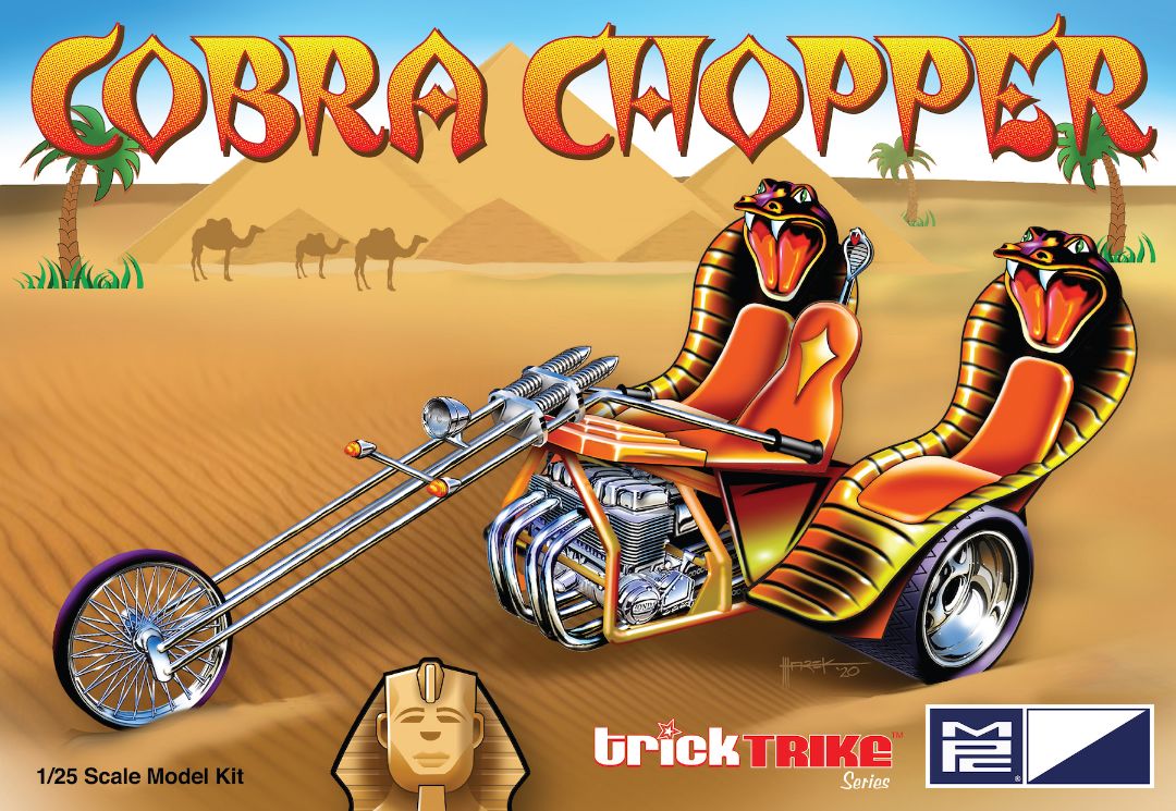 MPC Cobra Chopper (Trick Trikes Series) 1/25 Model Kit (Level 2) - Click Image to Close