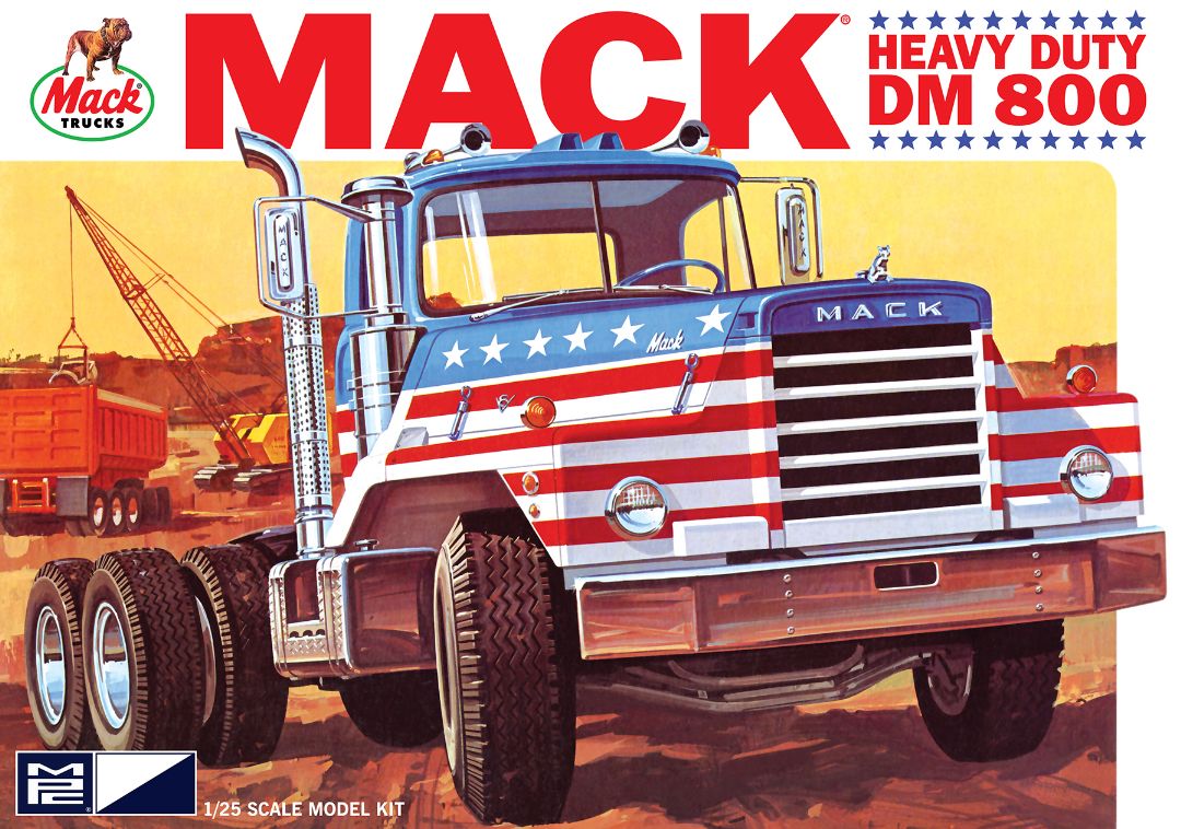 MPC Mack DM800 Semi Tractor 1/25 Model Kit - Click Image to Close