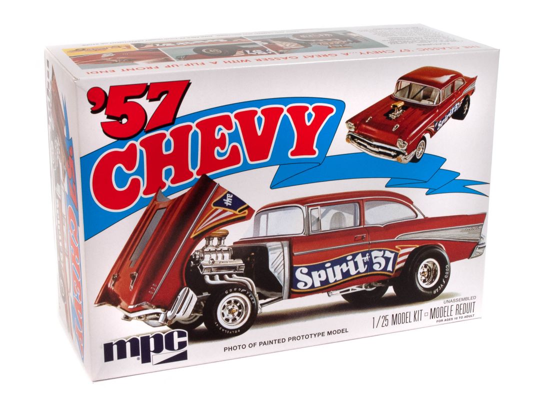 MPC 1957 Chevy Flip Nose Spirit of 57 1/25 Model Kit (Level 2)