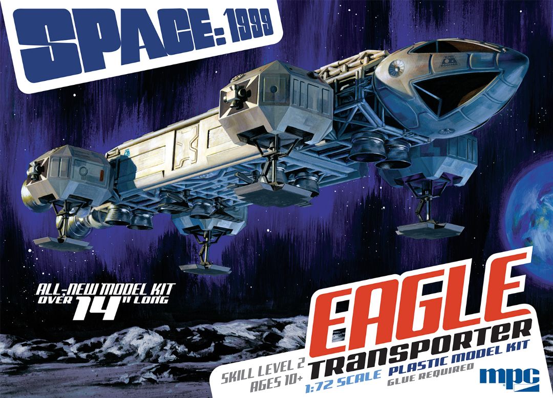 MPC Space 1999: 14" Eagle Transporter 1/72 Model Kit (Level 2) - Click Image to Close