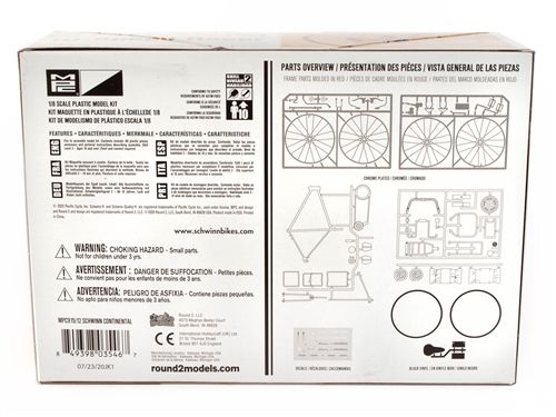 AMT Schwinn Continental 10-Speed Bicycle 1/8 Model Kit (Level 2) - Click Image to Close