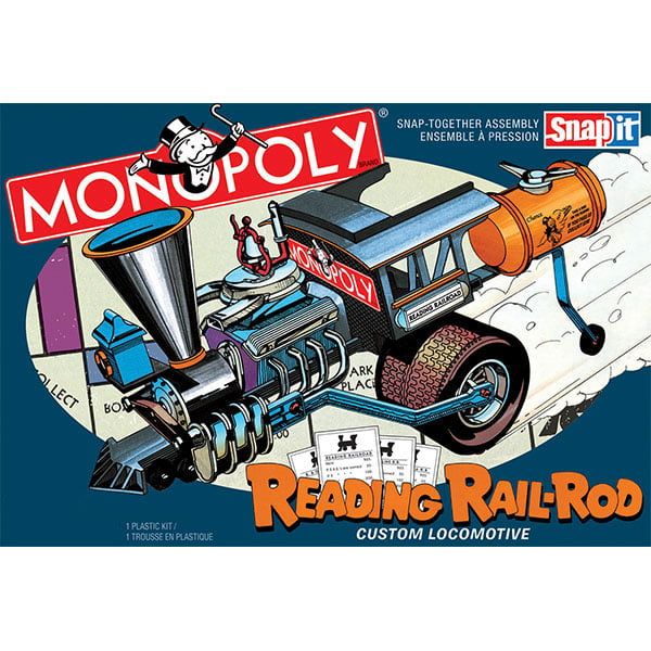 MPC Monopoly Reading Rail Rod Custom Locomotive (SNAP) 1/25 Kit - Click Image to Close