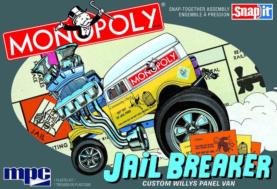 MPC 1/25 Scale Monopoly Jail Breaker Custom Willys Panel (SNAP)