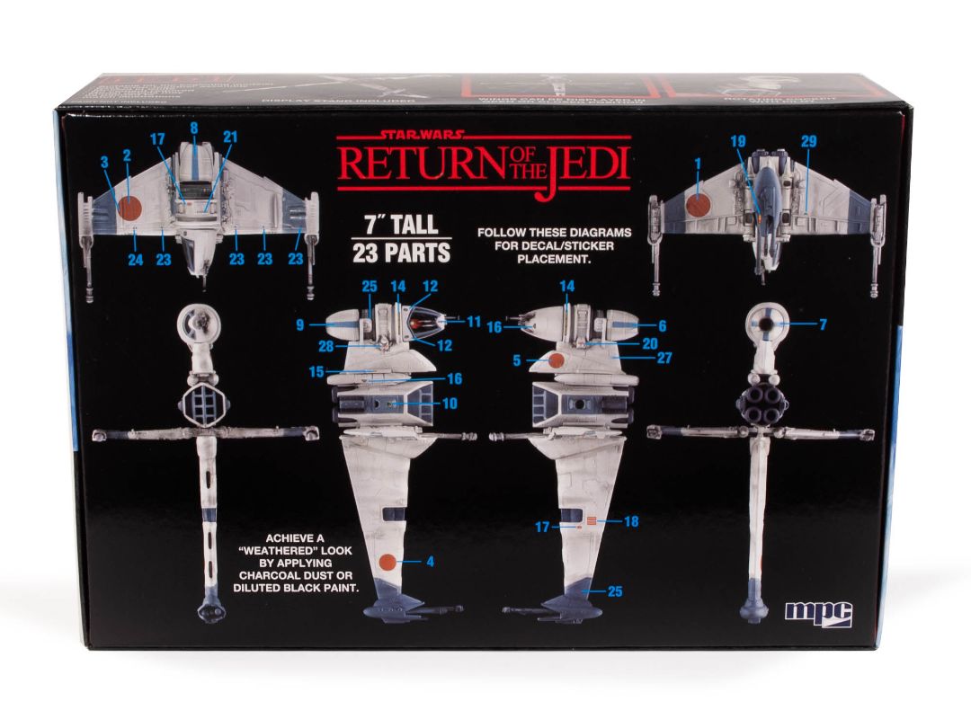 MPC Star Wars: Return of the Jedi B-Wing Fighter (Snap) 1/144