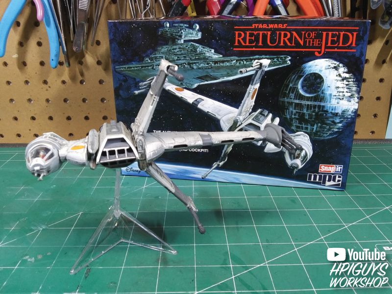 MPC Star Wars: Return of the Jedi B-Wing Fighter (Snap) 1/144 - Click Image to Close