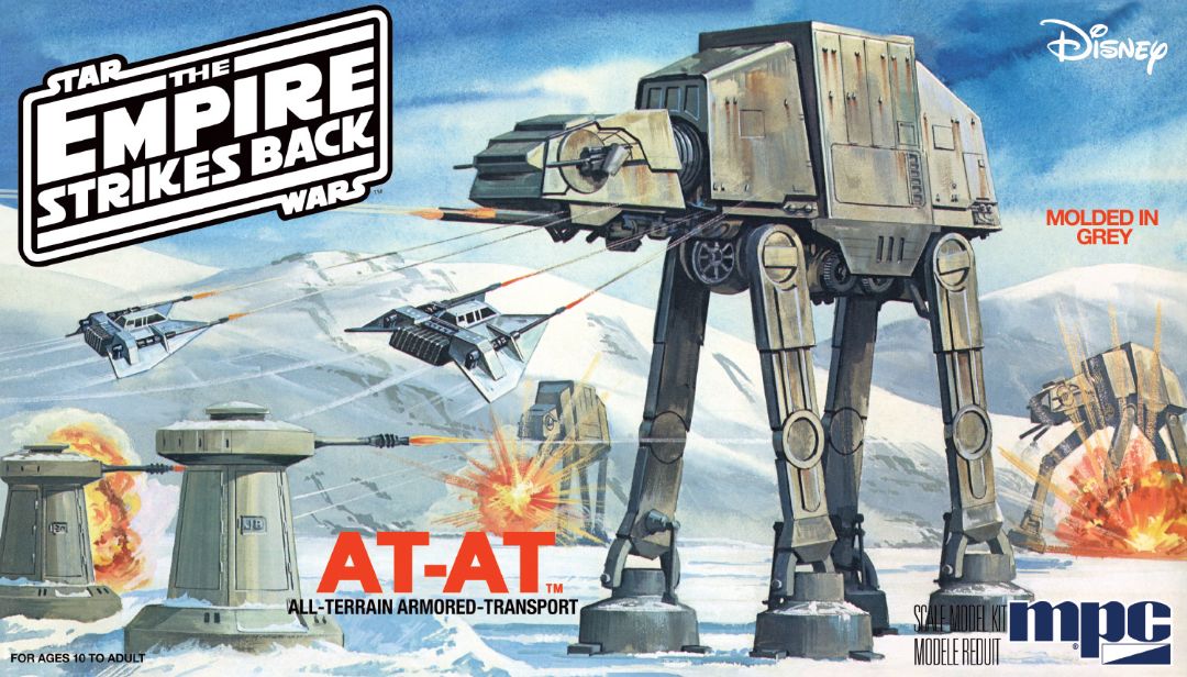 MPC Star Wars: The Empire Strikes Back AT-AT 1/100 Model Kit - Click Image to Close