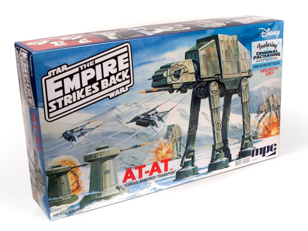 MPC Star Wars: The Empire Strikes Back AT-AT 1/100 Model Kit - Click Image to Close