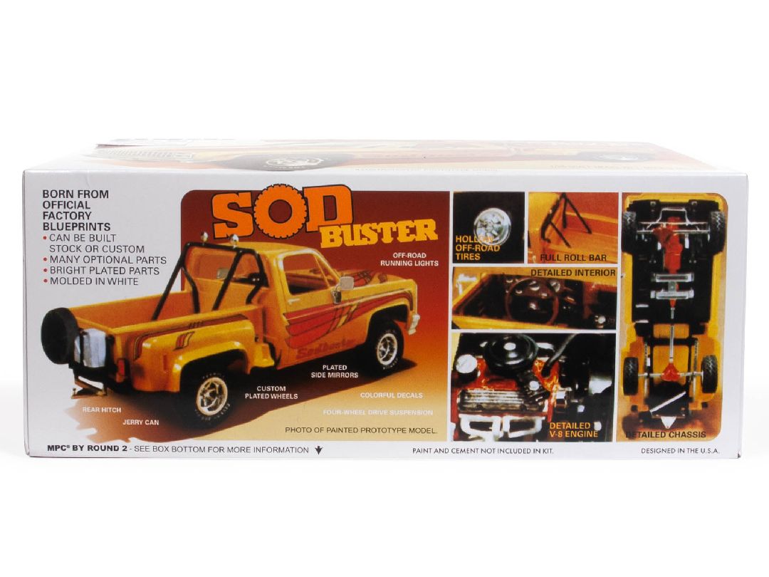 MPC 1/25 1981 Chevy Stepside Pickup Sod Buster Model Kit