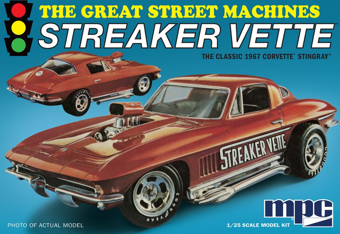 MPC 1/25 Scale 1967 Chevy Corvette Stingray "Streaker Vette"