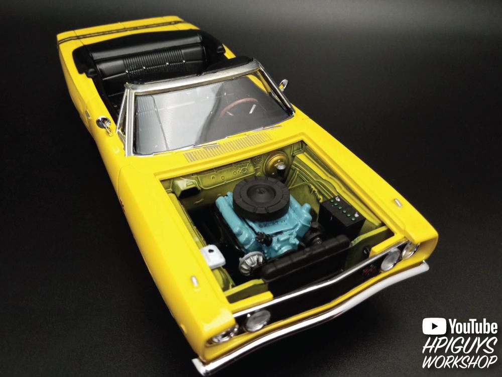 MPC 1968 Dodge Coronet Convertible w/Trailer 1/25 Model Kit
