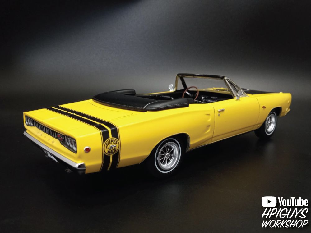 MPC 1968 Dodge Coronet Convertible w/Trailer 1/25 Model Kit - Click Image to Close