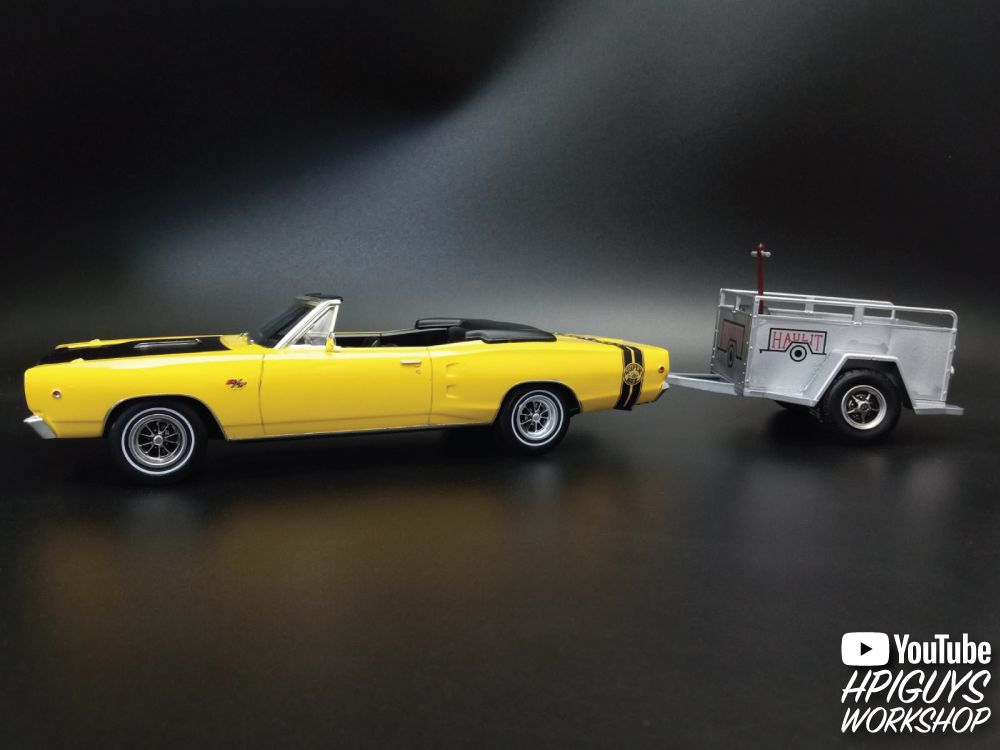 MPC 1968 Dodge Coronet Convertible w/Trailer 1/25 Model Kit