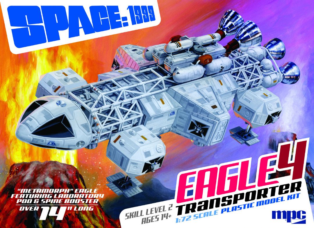 MPC 14" Space: 1999 Eagle 4 1/72 Model Kit (Level 2) - Click Image to Close